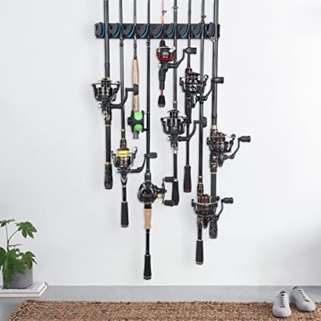 PLUSINNO Fishing Rod Holder for 9 Rods Space Saver