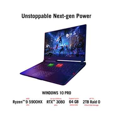 ASUS ROG Strix Scar 15: 15.6" Gaming Laptop with RTX 3080