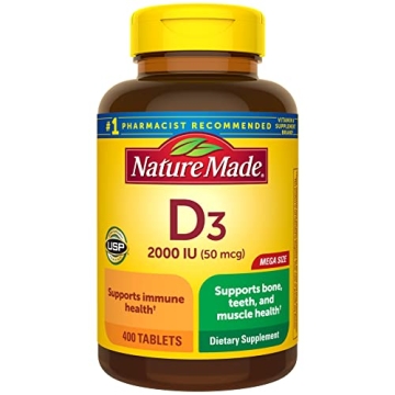 Nature Made Vitamin D3 2000 IU Supplement for Health