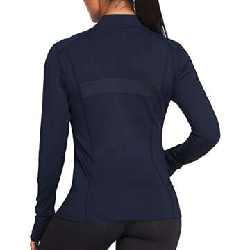 PINSPARK Women's Track Jacket | Athletic Workout Full Zip Up Sportswear