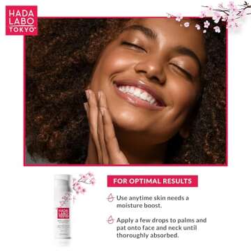 Hada Labo Tokyo Anti-Aging Hydrator 1.7 Fl. Oz - with Super Hyaluronic Acid, Collagen and Retinol Complex - lightweight anti aging serum helps increase firmness and elasticity, fragrance free