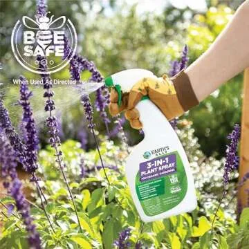 Earth's Ally 3-in-1 Plant Spray 24 oz Ready-to-Use | Better Than Neem Oil | Insecticide, Fungicide & Spider Mite Control for Organic Gardening, Pest Repellent for Indoor Houseplants & Outdoor Gardens