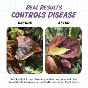 Earth's Ally 3-in-1 Plant Spray 24 oz Ready-to-Use | Better Than Neem Oil | Insecticide, Fungicide & Spider Mite Control for Organic Gardening, Pest Repellent for Indoor Houseplants & Outdoor Gardens