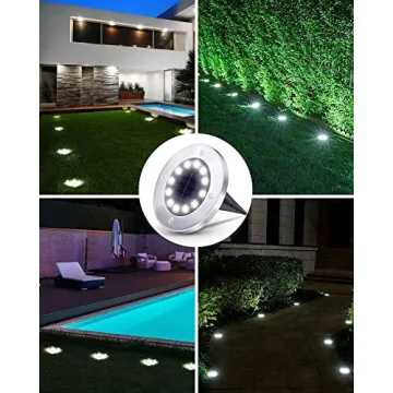 Biling Solar Outdoor Lights - 12 Pack Waterproof Garden Lights
