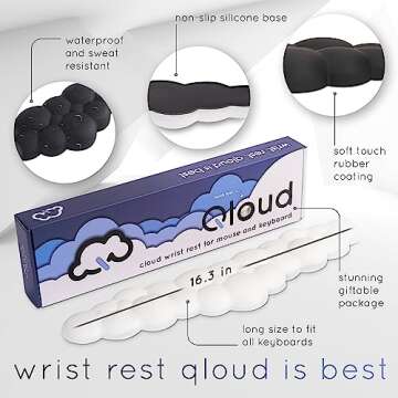 Create-ables Qloud Cloud Wrist Rest for Ultimate Comfort