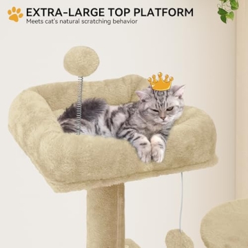 YITAHOME 75in Cat Tower - Cozy Multi-Level Cat Furniture