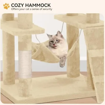 YITAHOME 75in Cat Tower - Cozy Multi-Level Cat Furniture