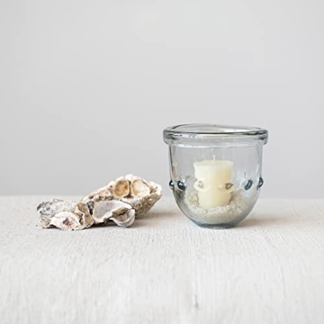 Stylish Creative Co-Op Embossed Glass Votive Holder