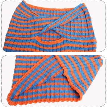 MISSACTIVER Women Striped Knit Crop Tube Top for Parties