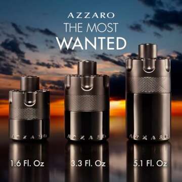 Azzaro The Most Wanted Eau de Parfum Intense - Woody & Seductive Mens Cologne - Fougère, Ambery & Spicy Fragrance for Date Night - Lasting Wear - Luxury Perfumes for Men - Value Size, 5.1 Fl. Oz