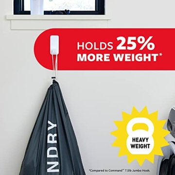Command 10 lb XL Heavyweight Wall Hook for Easy Hanging