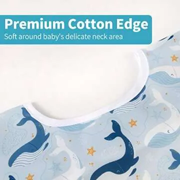 2 Pcs Waterproof Long Sleeved Bib Set for Toddlers