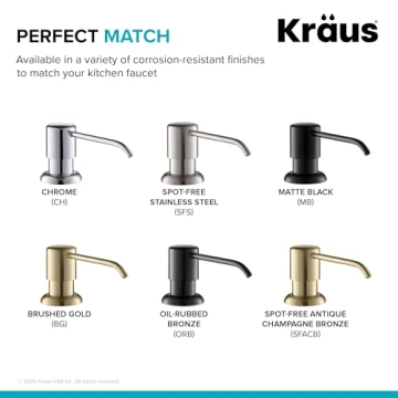 KRAUS Boden Soap Dispenser Antique Bronze Stylish Design