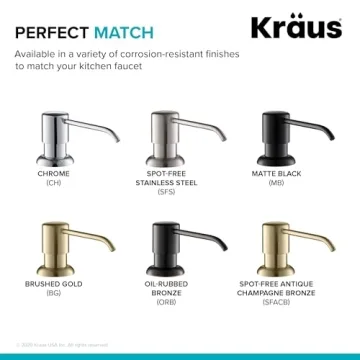 KRAUS Boden Soap Dispenser Antique Bronze Stylish Design