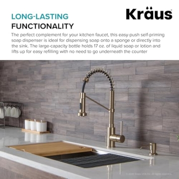 KRAUS Boden Soap Dispenser Antique Bronze Stylish Design