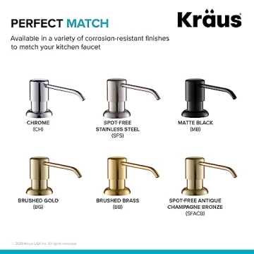 KRAUS Boden Soap Dispenser Antique Bronze Stylish Design