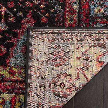 SAFAVIEH Vintage Hamadan Collection Accent Rug - 4' x 6', Orange & Multi, Traditional Persian Design, Non-Shedding & Easy Care, Ideal for High Traffic Areas in Entryway, Living Room, Bedroom (VTH217B)