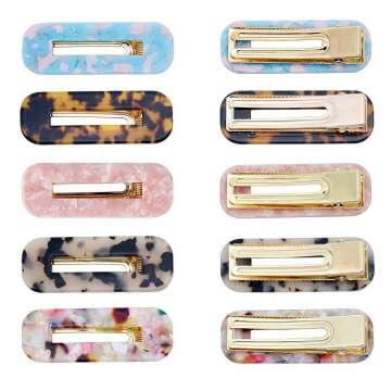 Acrylic Pearls Hair Clips - 16 PCS for Stylish Looks