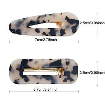 Acrylic Pearls Hair Clips - 16 PCS for Stylish Looks