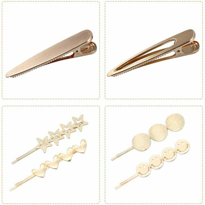 Acrylic Pearls Hair Clips - 16 PCS for Stylish Looks