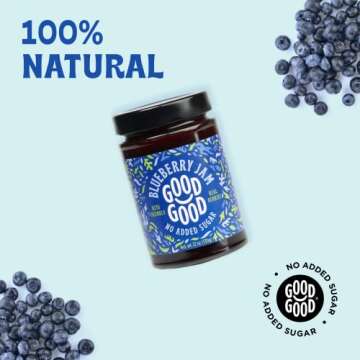 GOOD GOOD Blueberry Jam - Sugar Free & Delicious