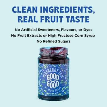 GOOD GOOD Blueberry Jam - Sugar Free & Delicious