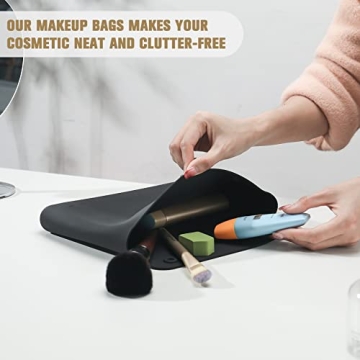 Premium FERYES Silicone Makeup Bag for Travel - Organization and Style