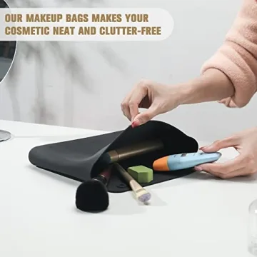 Premium FERYES Silicone Makeup Bag for Travel - Organization and Style