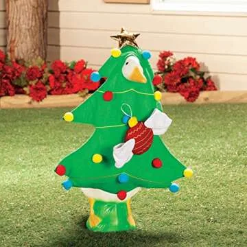 Fox Valley Traders Christmas Tree Goose Outfit by GagglevilleTM, Fits Large 23" H Statue