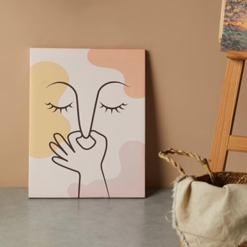 SOONOW Funny Bathroom Canvas Art Decor - Unique Gift Idea