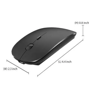 KLO Stylish Rechargeable Bluetooth Mouse for MacBook