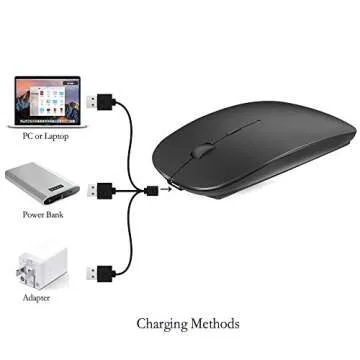 KLO Stylish Rechargeable Bluetooth Mouse for MacBook