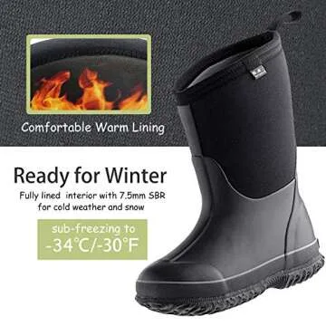 MCIKCC Four Seasons Waterproof Children's Boots for Play