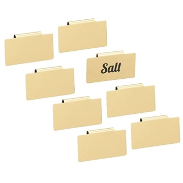 mDesign Clip-On Kitchen Storage Tags - Set of 8 - Stylish & Functional