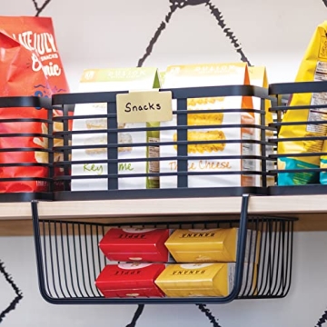 mDesign Clip-On Kitchen Storage Tags - Set of 8 - Stylish & Functional