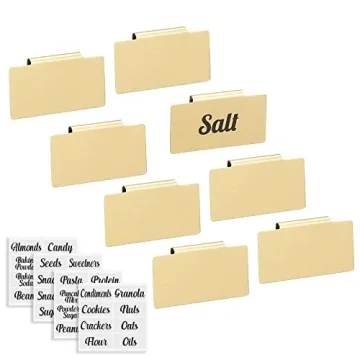 mDesign Clip-On Kitchen Storage Tags - Set of 8 - Stylish & Functional