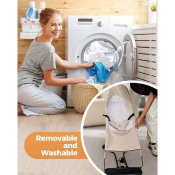 Comfortable Baby Bouncer Seat for Infants 0-12 Months