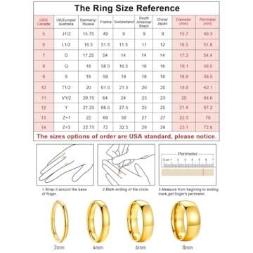 FaithHeart Mens Stainless Steel Wedding Band Rings - 2/4/6/8 mm Silver/Black/Gold Plated Polished Wedding Bands Non Tarnish Engagement Ring Mens Ring Comfort Fit Size 4-12
