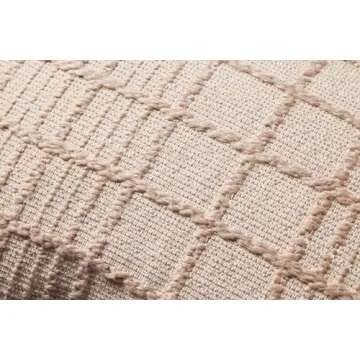 Loloi Magnolia Home by Joanna Gaines Liv Collection PMH0064 Beige 13'' x 21'' Cover w/Poly Pillow