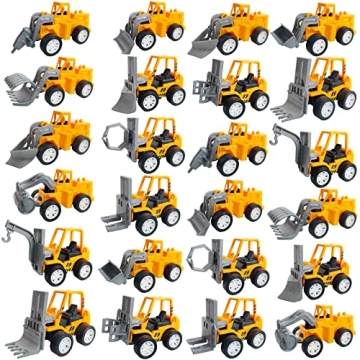 Engaging 24PCS Mini Construction Vehicles for Kids
