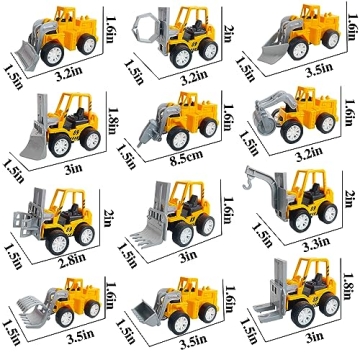Engaging 24PCS Mini Construction Vehicles for Kids