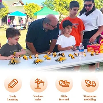 Engaging 24PCS Mini Construction Vehicles for Kids