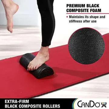 High-Density Half-Round Foam Roller for Therapy and Fitness