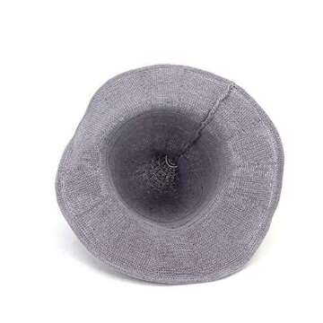 MAMOWEAR Women’s Witch Hat,Sun Hat Wool Knitted Cap for Halloween Christmas Party Masquerade Cosplay Costume Accessory and Daily Hat (Black)