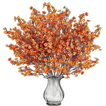 Sggvecsy 15 Pcs Babys Breath Artificial Flowers - Vibrant & Real Touch Silk Floral Arrangement