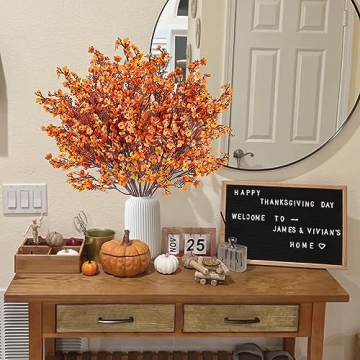 Sggvecsy 15 Pcs Babys Breath Artificial Flowers for Decor