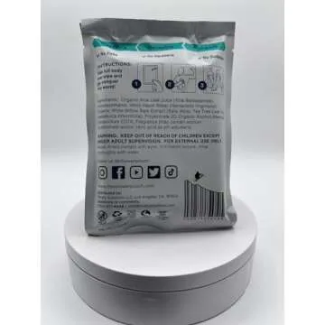 Shower Pouch XL Heatable Reusable Body Wipes 15 Pack