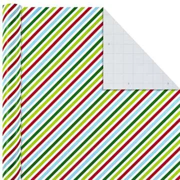 Hallmark Christmas Wrapping Paper 6-Pack with Cut Lines