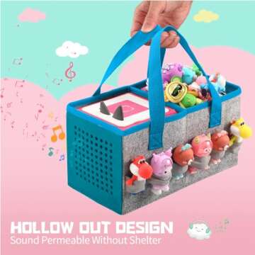 PISOSN Felt Case for Toniebox and Tonies Figures