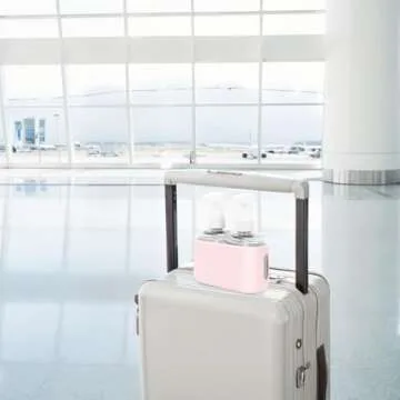 Skycase Travel Bottles, Travel Size Toiletries - Leak Proof Refillable Tsa Approved Travel Bottles, 2 in 1 Travel Containers with Labels Airplane Accessories Kits for Lotion Liquid (Pink)